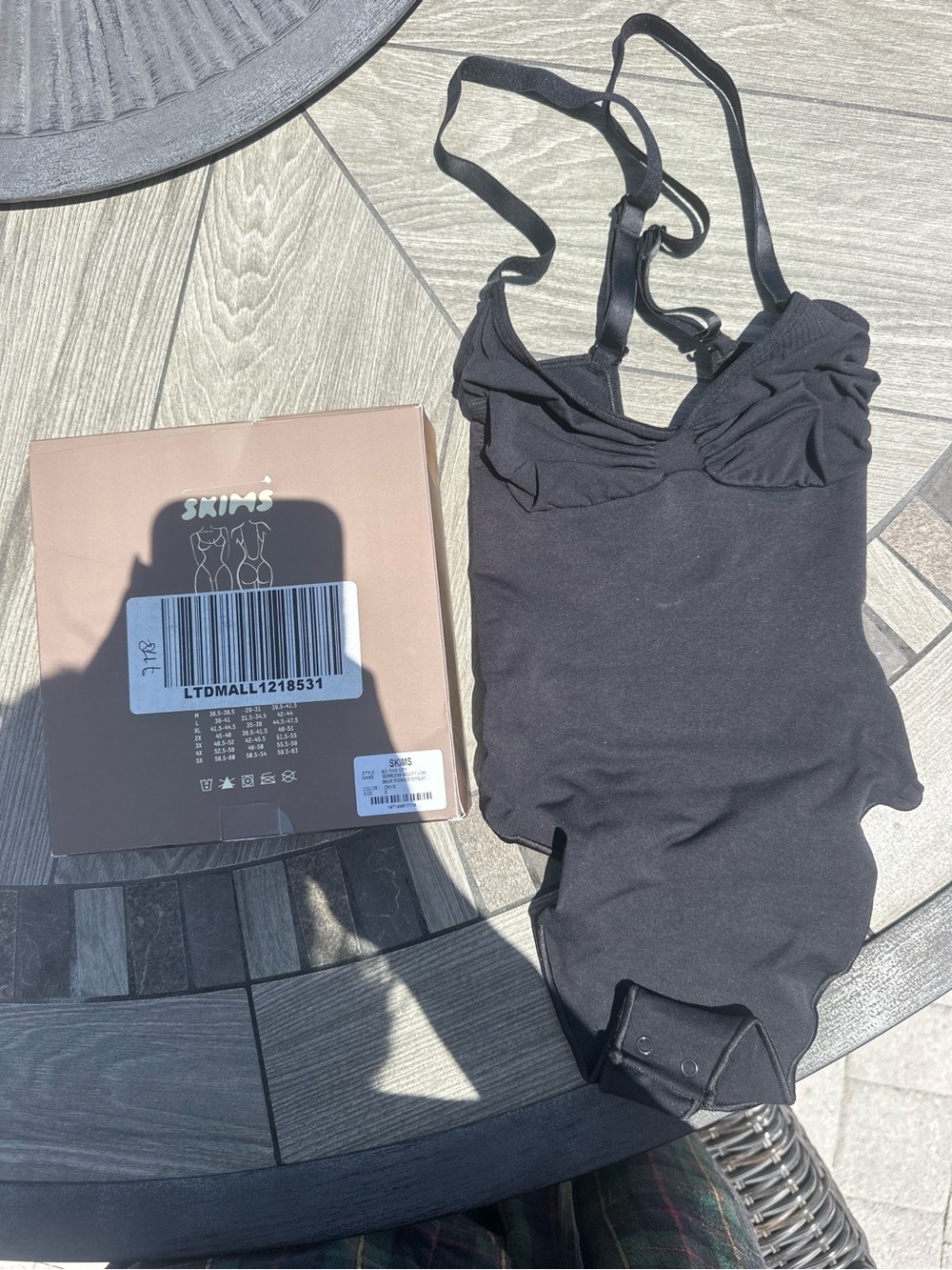 SKIMS Low Back Bodysuit Color Color